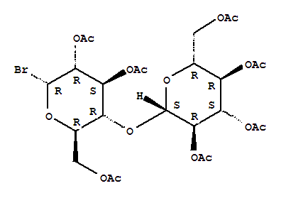 Molecular Structure of 14227-66-8 (a-D-Glucopyranosyl bromide,4-O-(2,3,4,6-tetra-O-acetyl-b-D-glucopyranosyl)-, 2,3,6-triacetate)