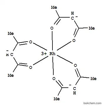 Molecular Structure of 14284-92-5 (Rhodium(III) 2,4-pentanedionate)