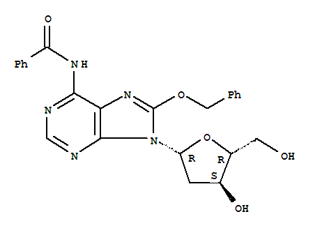 N-(8-(Benzyloxy)-9-((2R,4S,5R)-4-hydroxy-5-(hydroxymethyl)tetrahydrofuran-2-yl)-9H-purin-6-yl)benzamide