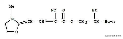 Molecular Structure of 143269-64-1 (2-ETHYLHEXYL ALPHA-CYANO-4-(3-METHYLOXAZOLIN-2-YLIDENE)CROTONATE)