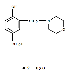 Benzoic acid,4-hydroxy-3-(4-morpholinylmethyl)-, hydrate (1:2)