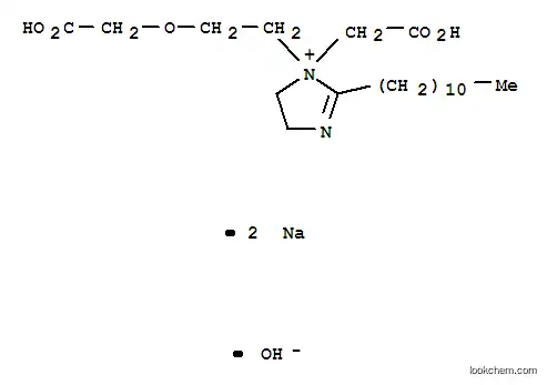 Molecular Structure of 14350-97-1 (disodium 1-[2-(carboxymethoxy)ethyl]-1-(carboxymethyl)-4,5-dihydro-2-undecyl-1H-imidazolium hydroxide)