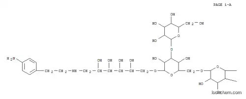 Molecular Structure of 144210-46-8 (1-(2-(4-Aminophenyl)ethyl)amino-1-(hexaglucosyl)deoxyglucitol)