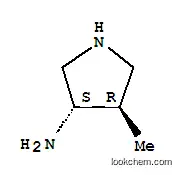 Molecular Structure of 144238-35-7 ((3S-trans)-4-Methylpyrrolidin-3-amine)