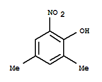 Molecular Structure of 14452-34-7 (Phenol,2,4-dimethyl-6-nitro-)