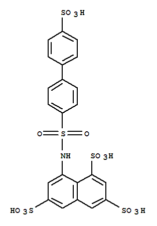 144790-77-2,8-(((4'-Sulfo(1,1'-biphenyl)-4-yl)sulfonyl)amino)-1,3,6-naphthalenetrisulfonic acid,8-(((4’-Sulfo(1,1’-biphenyl)-4-yl)sulfonyl)amino)-1,3,6-naphthalenetrisulfonic acid