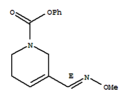 145071-42-7,1(2H)-Pyridinecarboxylic acid, 3,6-dihydro-5-((methoxyimino)methyl)-,  phenyl ester, (E)-,1(2H)-Pyridinecarboxylic acid, 3,6-dihydro-5-((methoxyimino)methyl)-,  phenyl ester, (E)-