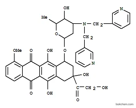 Molecular Structure of 145785-64-4 (N,N-bis(3-pyridylmethyl)adriamycin)
