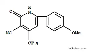 Molecular Structure of 147381-61-1 (3-CYANO-4-TRIFLUOROMETHYL-6-(4'-METHOXYPHENYL)-PYRIDINE-2-ONE)