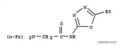 Molecular Structure of 147396-47-2 (2-(dipropylamino)-N-(5-ethyl-1,3,4-oxadiazol-2-yl)acetamide)
