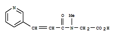 148332-70-1,3-pyridylacrylsarcosine,Glycine,N-methyl-N-[1-oxo-3-(3-pyridinyl)-2-propenyl]- (9CI)