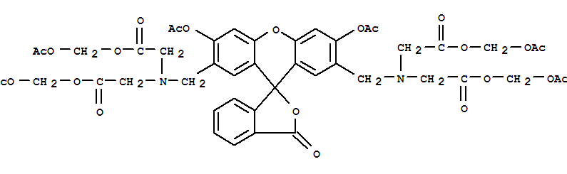 Glycine,N,N'-[[3',6'-bis(acetyloxy)-3-oxospiro[isobenzofuran-1(3H),9'-[9H]xanthene]-2',7'-diyl]bis(methylene)]bis[N-[2-[(acetyloxy)methoxy]-2-oxoethyl]-,1,1'-bis[(acetyloxy)methyl] ester