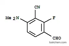 Molecular Structure of 148901-53-5 (3-CYANO-4-DIMETHYLAMINO-2-FLUOROBENZALDEHYDE)
