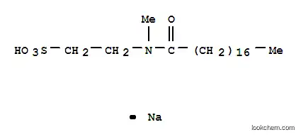 Molecular Structure of 149-39-3 (sodium 2-[methyl(1-oxooctadecyl)amino]ethanesulphonate)