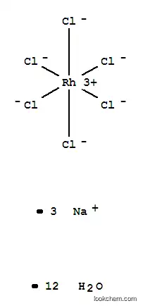 Molecular Structure of 15002-92-3 (SODIUM HEXACHLORORHODATE(III)-12-HYDRATE)