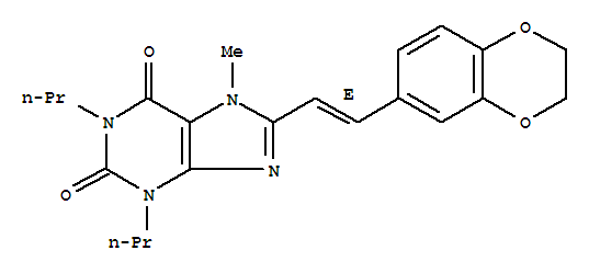 (E)-8-(2-(1,4-BENZODIOXAN-6-YL)VINYL)-7-METHYL-1,3-DIPROPYLXANTHINECAS