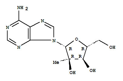 Molecular Structure of 15397-12-3 (Adenosine, 2'-C-methyl-)