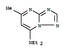 Molecular Structure of 15421-84-8 ([1,2,4]Triazolo[1,5-a]pyrimidin-7-amine,N,N-diethyl-5-methyl-)