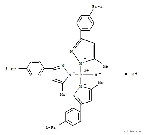 Molecular Structure of 154508-19-7 (POTASSIUM HYDROTRIS(3-(4-CUMENYL)-5-METHYLPYRAZOL-1-YL)BORATE)