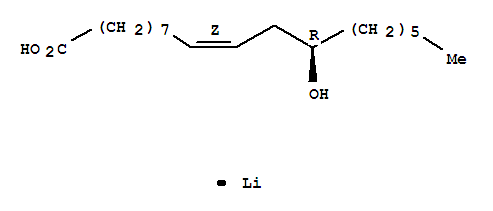 9-Octadecenoic acid,12-hydroxy-, lithium salt (1:1), (9Z,12R)-