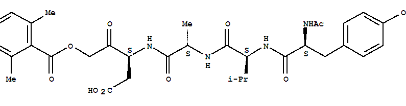 Acetyl-tyrosyl-valyl-alanyl-aspartyl-2,6-dimethylbenzoyloxymethylketone
