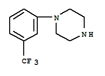 Molecular Structure of 15532-75-9 (N-(3-Trifluoromethylphenyl)piperazine)