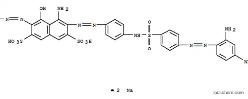 2,7-Naphthalenedisulfonicacid,4-amino-3-[2-[4-[[[4-[2-(2,4-diaminophenyl)diazenyl]phenyl]sulfonyl]amino]phenyl]diazenyl]-5-hydroxy-6-(2-phenyldiazenyl)-,sodium salt (1:2)