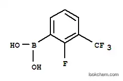 Molecular Structure of 157834-21-4 (2-FLUORO-3-(TRIFLUOROMETHYL)PHENYLBORON&)
