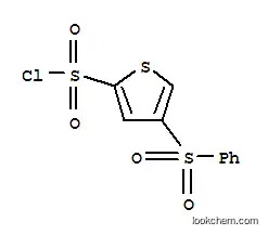 Molecular Structure of 160233-28-3 (4-(BENZENESULFONYL)THIOPHENE-2-SULFONYL CHLORIDE)