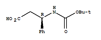 Molecular Structure of 161024-80-2 (Benzenepropanoic acid, b-[[(1,1-dimethylethoxy)carbonyl]amino]-,(bR)-)