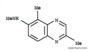 Molecular Structure of 161696-99-7 (6-Quinoxalinamine,N,2,5-trimethyl-(9CI))