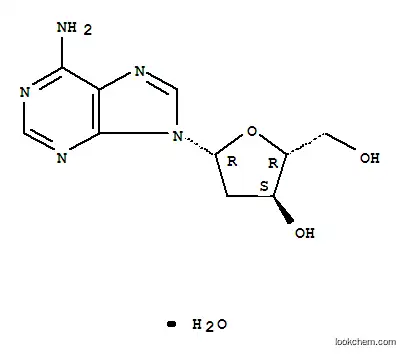 Molecular Structure of 16373-93-6 (2'-Deoxyadenosine monohydrate)