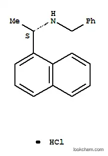 Molecular Structure of 163831-66-1 ((S)-N-BENZYL-1-(1-NAPHTHYL)ETHYLAMINE HYDROCHLORIDE)