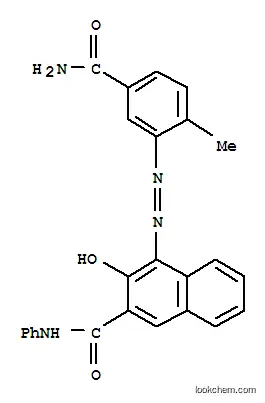 Molecular Structure of 16403-84-2 (4-[(5-carbamoyl-o-tolyl)azo]-3-hydroxynaphth-2-anilide)