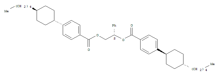 BENZOICACID, 4-(TRANS-4-PENTYLCYCLOHEXYL)-, (1S)-1-PHENYL-1,2-ETHANEDIYL ESTER