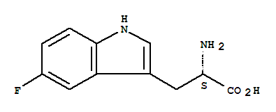 Molecular Structure of 16626-02-1 (L-Tryptophan, 5-fluoro-)