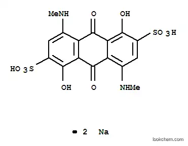 Molecular Structure of 16673-13-5 (disodium 9,10-dihydro-1,5-dihydroxy-4,8-bis(methylamino)-9,10-dioxoanthracene-2,6-disulphonate)