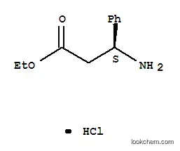 Molecular Structure of 167834-24-4 ((S)-3-Amino-3-phenylpropanoic acid ethyl ester hydrochloride)