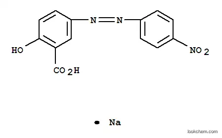 Molecular Structure of 1718-34-9 (Sodium 5-[(4-nitrophenyl)azo]salicylate)