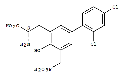 [1,1'-Biphenyl]-3-propanoicacid, a-amino-2',4'-dichloro-4-hydroxy-5-(phosphonomethyl)-,(aS)-
