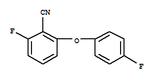 Molecular Structure of 175204-07-6 (Benzonitrile,2-fluoro-6-(4-fluorophenoxy)-)