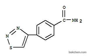 Molecular Structure of 175205-53-5 (4-(1,2,3-THIADIAZOL-4-YL)BENZAMIDE)