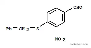 Molecular Structure of 175278-44-1 (4-(BENZYLTHIO)-3-NITROBENZALDEHYDE)