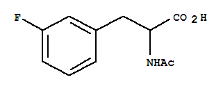 Molecular Structure of 17607-28-2 (Phenylalanine,N-acetyl-3-fluoro-)