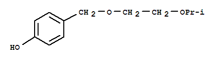 Molecular Structure of 177034-57-0 (Phenol,4-[[2-(1-methylethoxy)ethoxy]methyl]-)