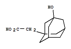 Molecular Structure of 17768-36-4 (Tricyclo[3.3.1.13,7]decane-1-aceticacid, 3-hydroxy-)