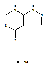 1,5-dihydro-4H-pyrazolo[3,4-d]pyrimidin-4-one, monosodium salt