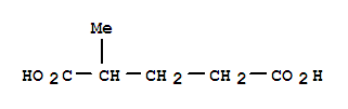 Molecular Structure of 18069-17-5 (Pentanedioic acid,2-methyl-)