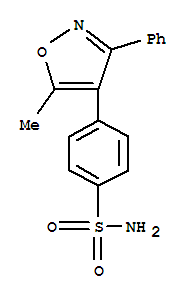 Molecular Structure of 181695-72-7 (Benzenesulfonamide,4-(5-methyl-3-phenyl-4-isoxazolyl)-)