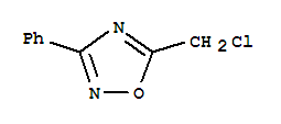 Molecular Structure of 1822-94-2 (1,2,4-Oxadiazole,5-(chloromethyl)-3-phenyl-)